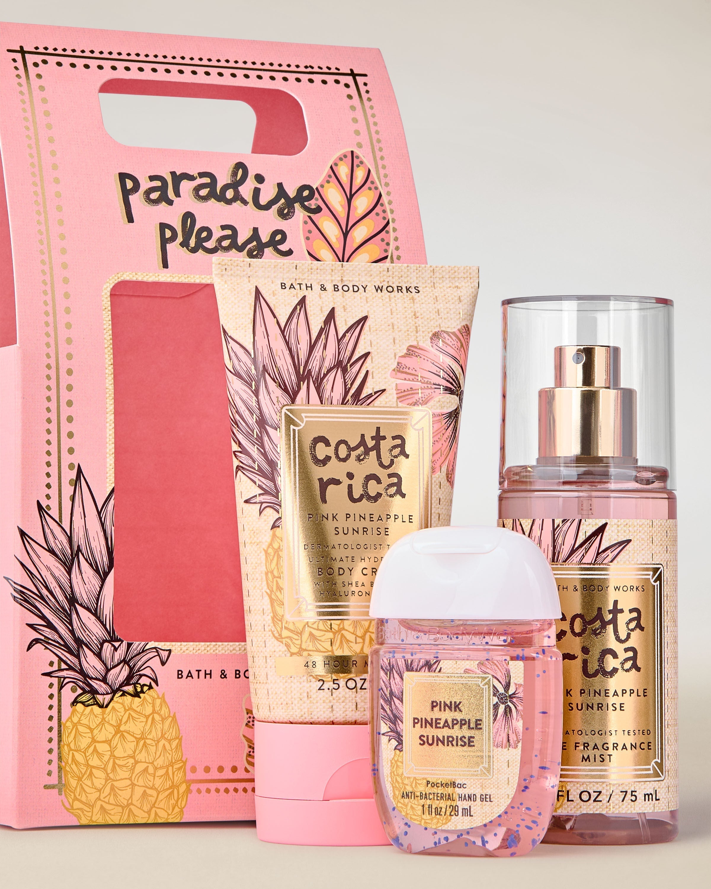 Pink Pineapple Sunrise Mini Gift Set