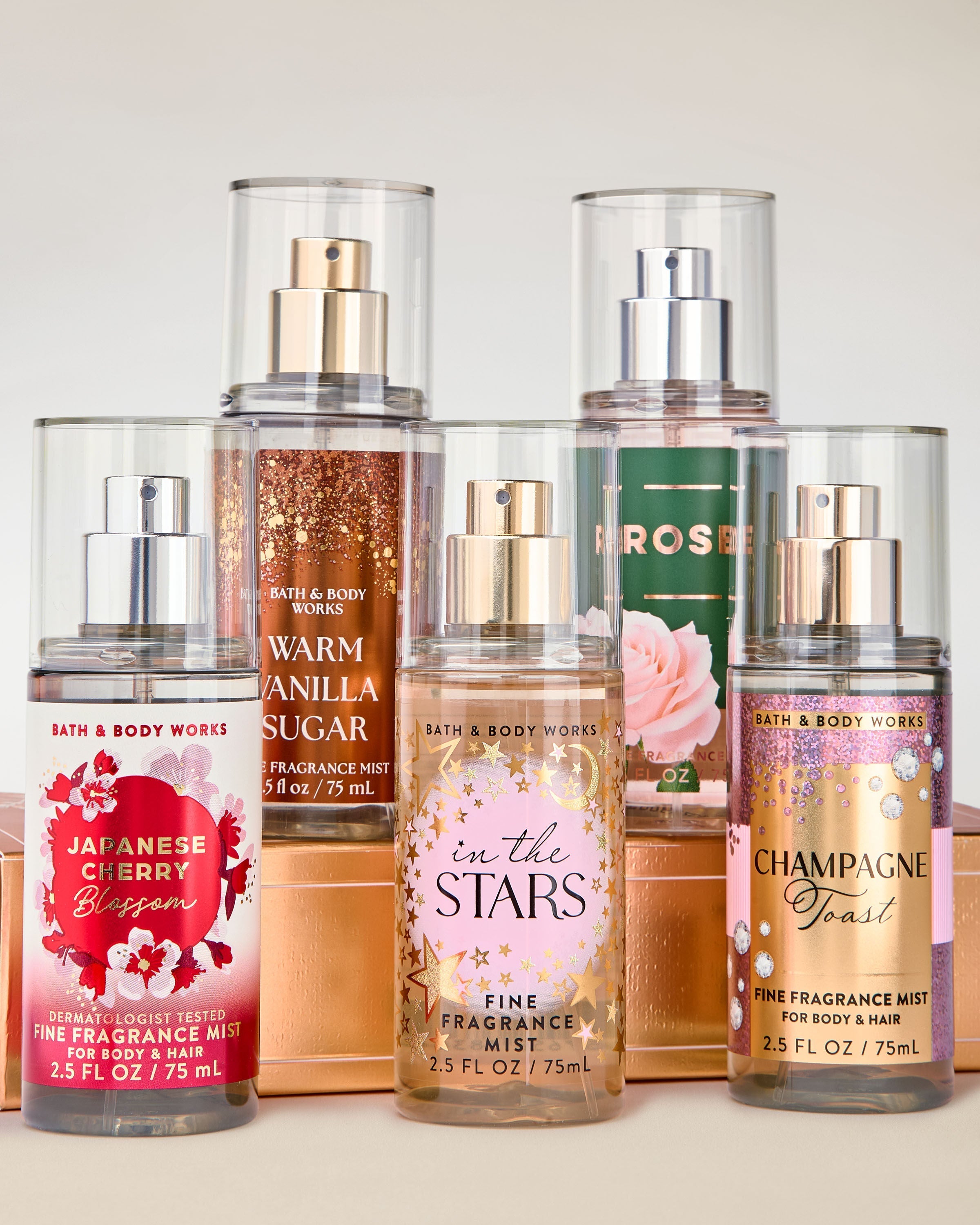 The Best of Bath & Body Works 5-piece Mini Fine Fragrance Mist Gift Set