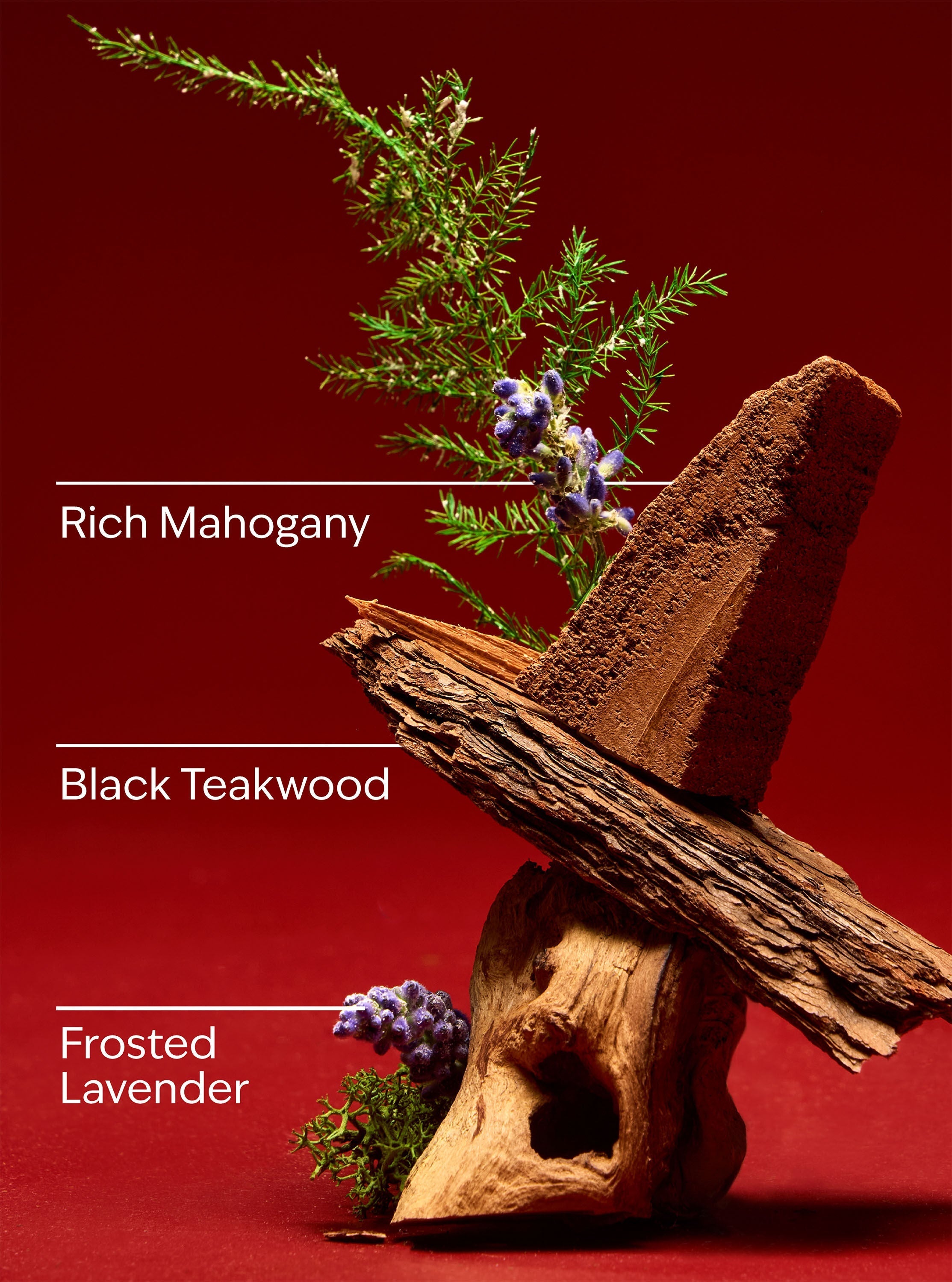 Mahogany Teakwood High Intensity Single Wick Candle