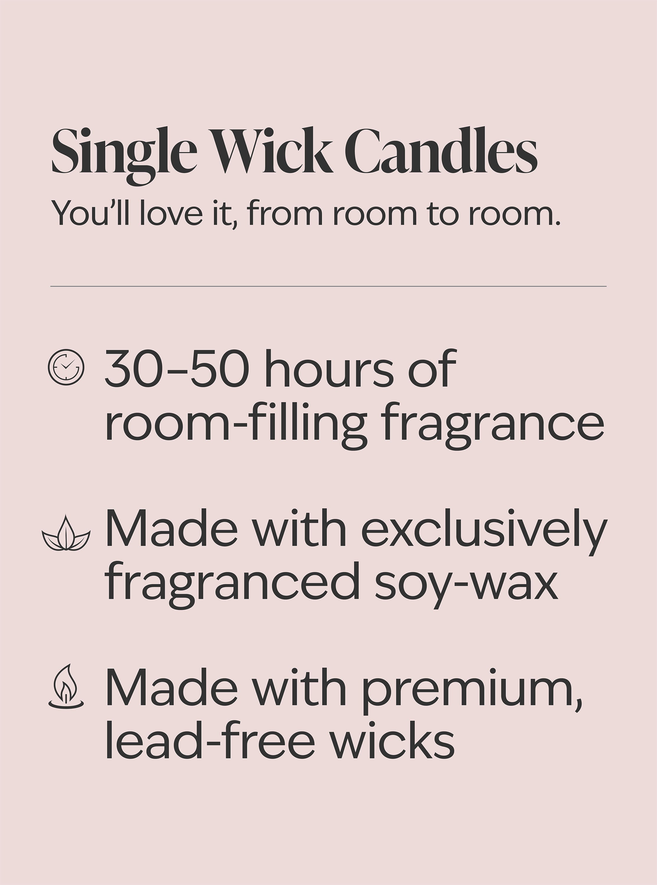 Pink Lavender & Espresso Single Wick Candle
