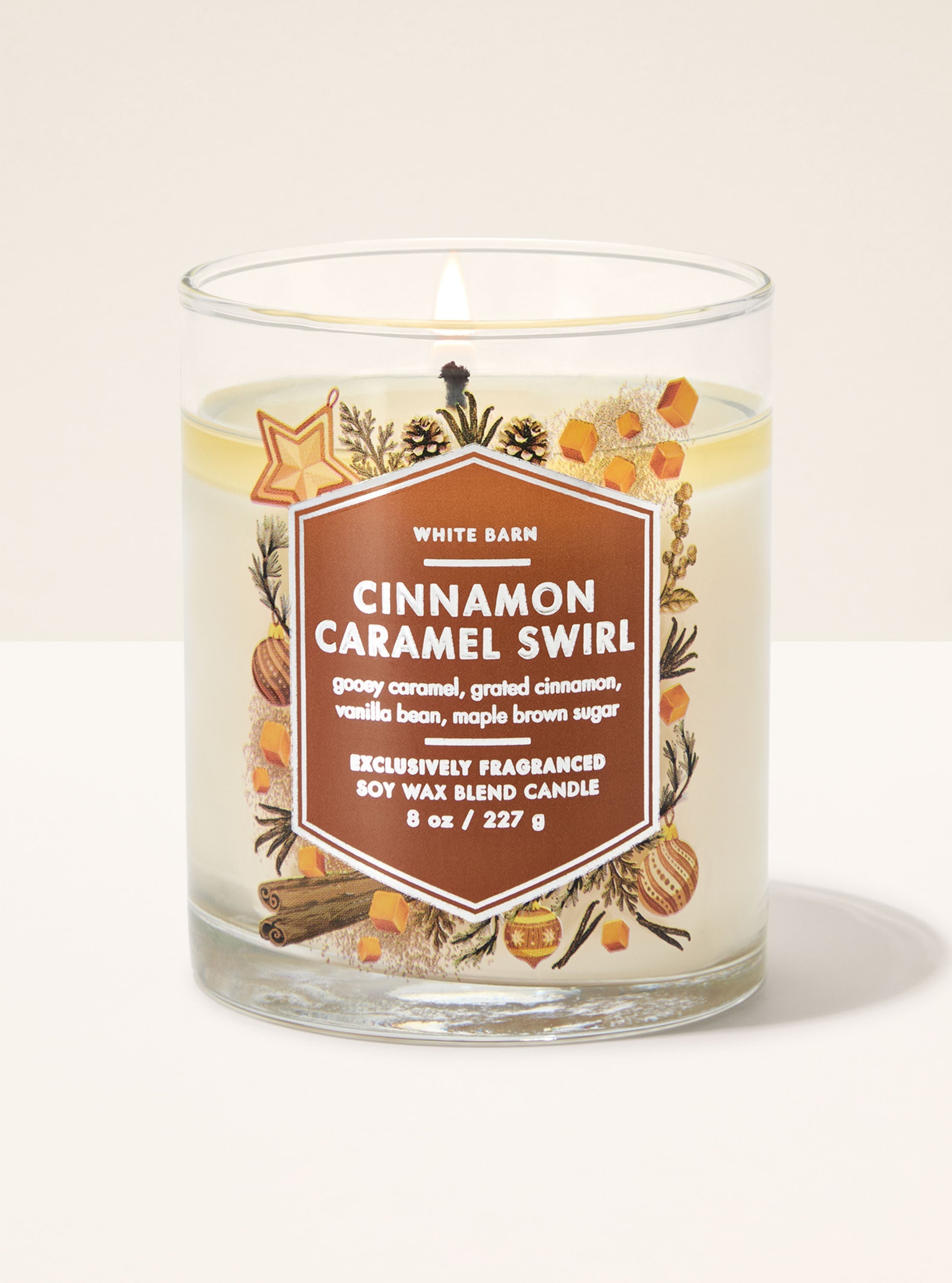 Cinnamon Caramel Swirl Single Wick Candle