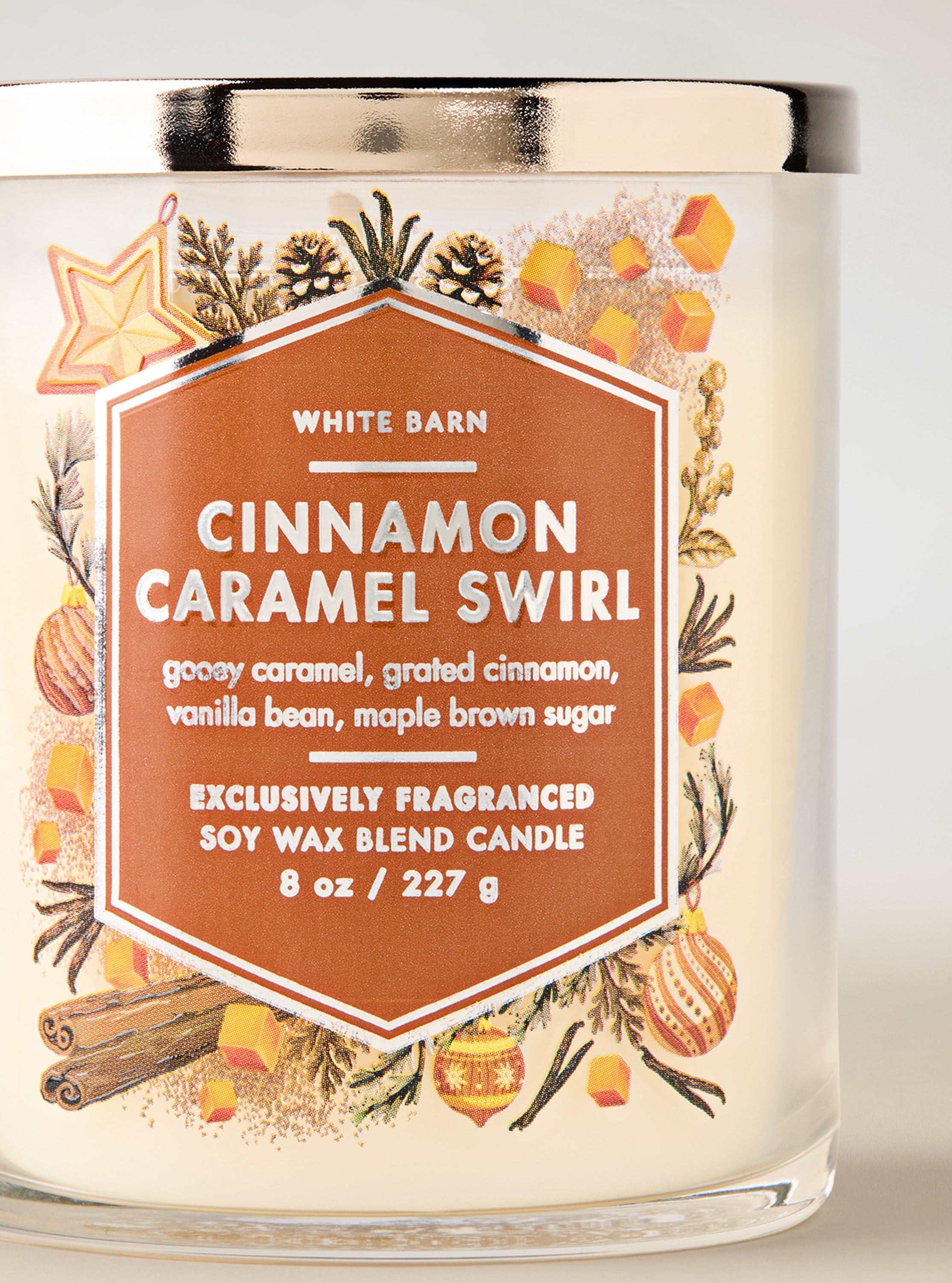 Cinnamon Caramel Swirl Single Wick Candle