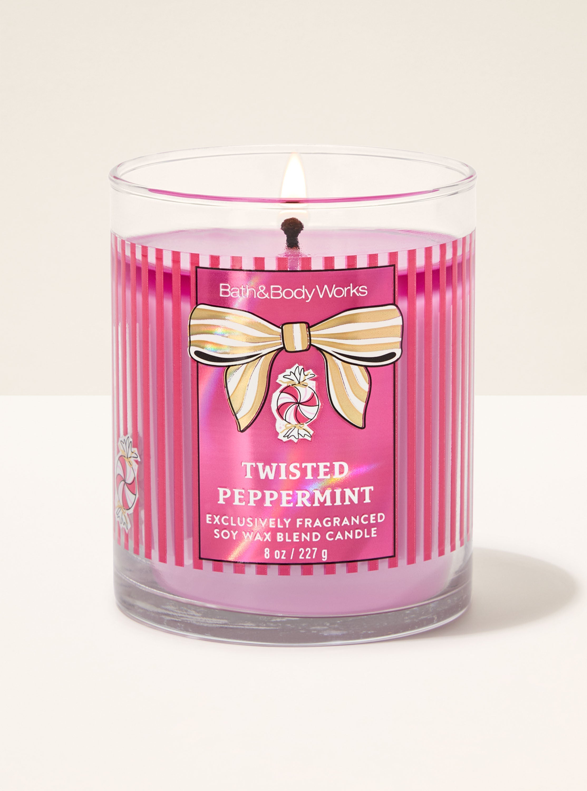 Twisted Peppermint Single Wick Candle